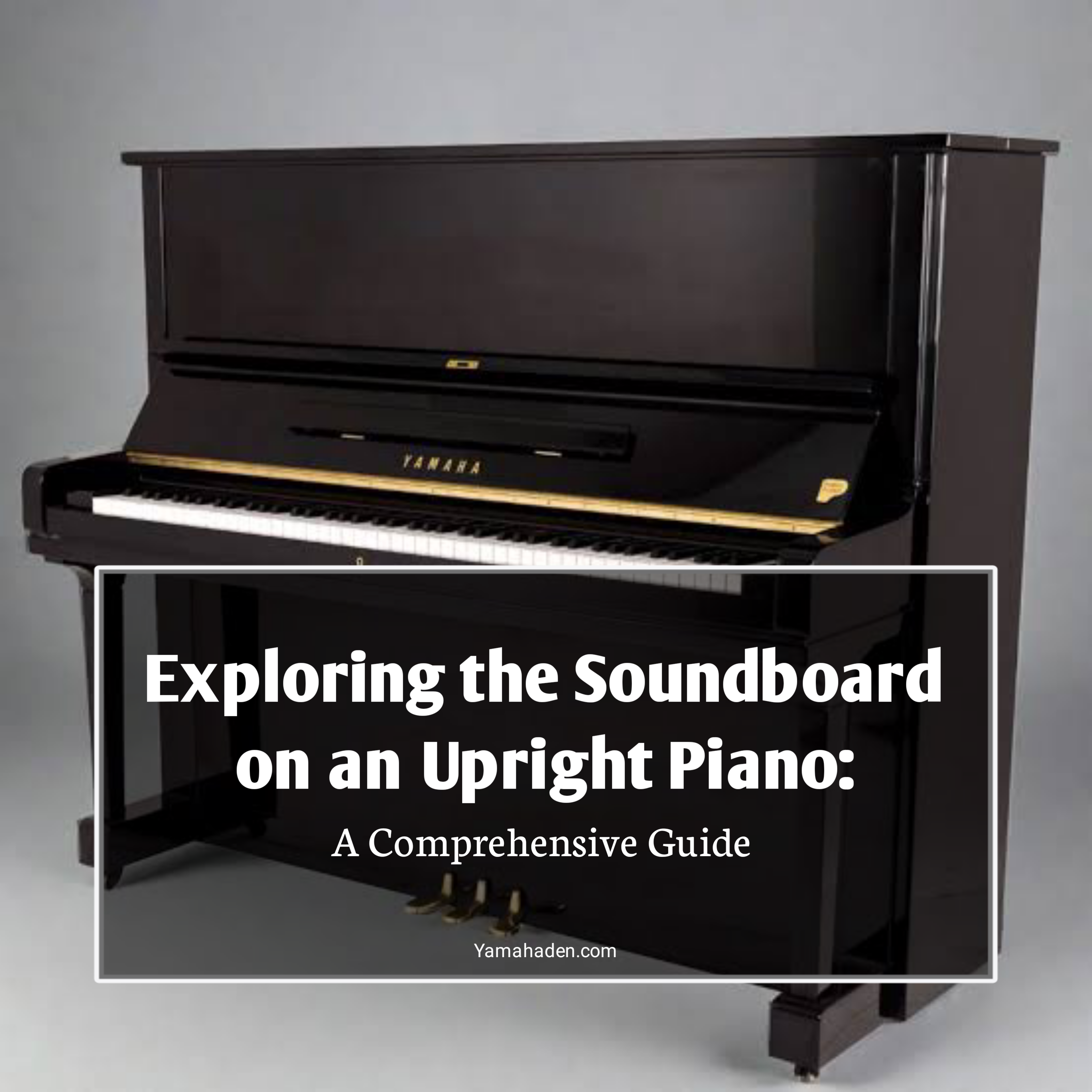 What is the soundboard on an upright piano?