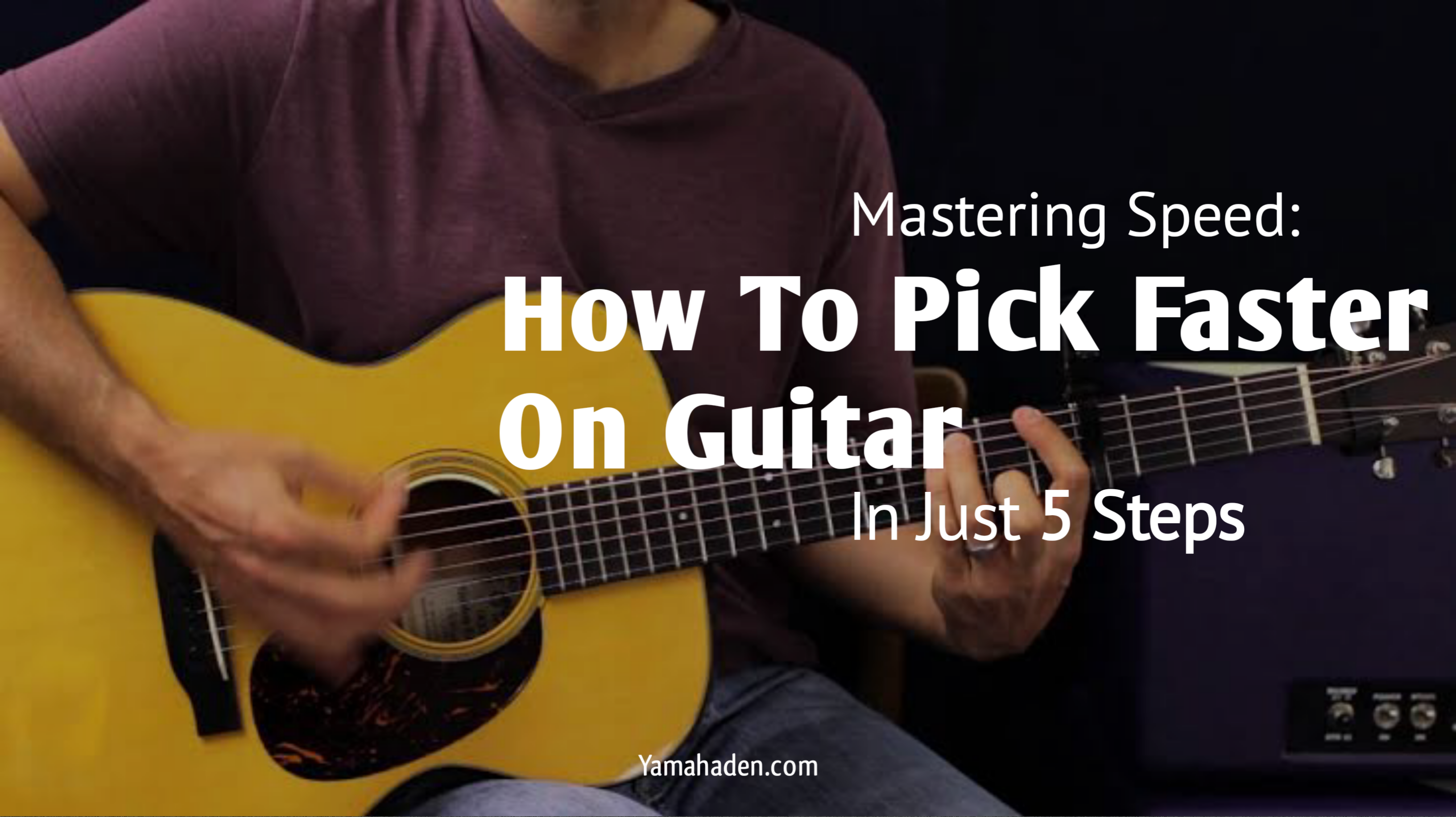 how to pick faster on guitar