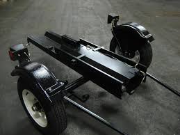 Ace single rail folding motorcycle trailer