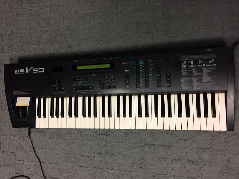 Yamaha V50 FM Synthesizer 1989 - Black - Excellent! | Reverb
