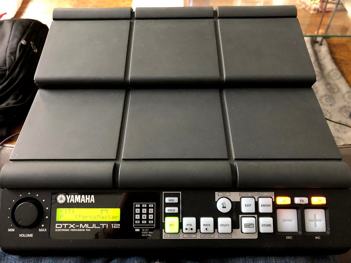 First steps with Yamaha's DTX Multi 12 drum pads | by Adrien Joly | Medium
