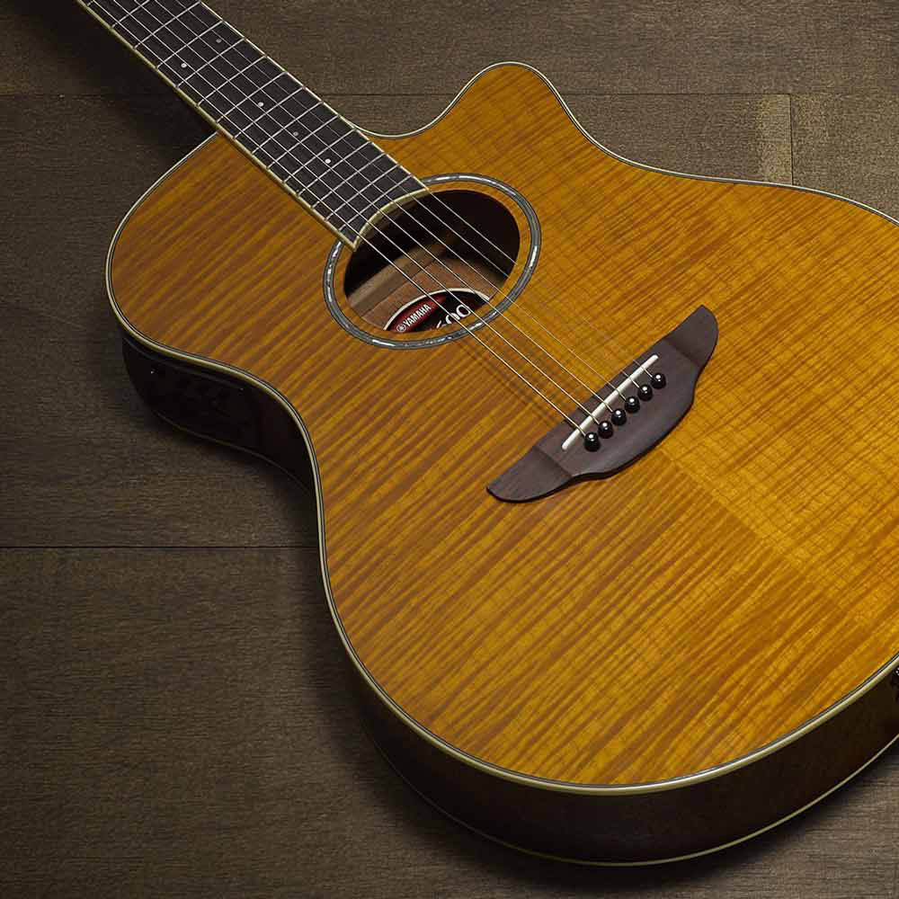 Yamaha APX600 Thinline Flamed Maple Acoustic-Electric Guitar - Amber –  Bananas at Large® Musical Instruments & Pro Audio