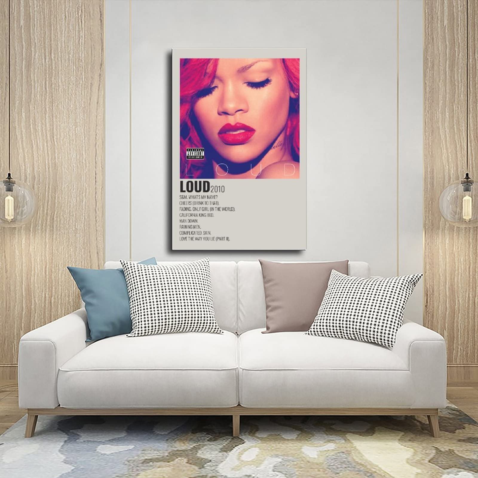 MEZUMI Rihanna Loud Album Cover Canvas Poster Bedroom Decor Sports Landscape Office Room Decor Gift Unframe-style 24x36inch(60x90cm) : Amazon.co.uk: Home & Kitchen