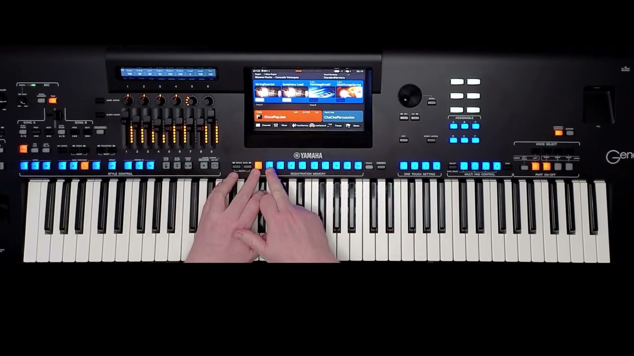 Genos 2 Arpeggiator - orchestral spiccato strings tip