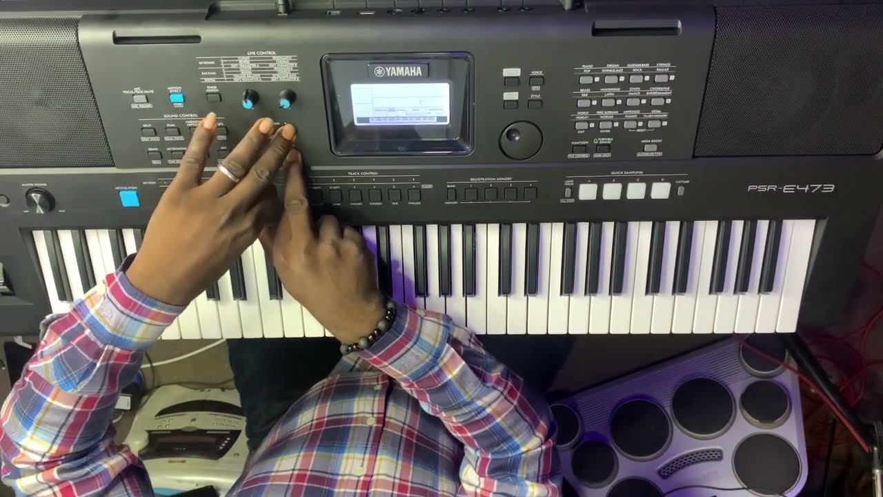 how to set Main split and Dual voice for worship and praise on Yamaha Psr  e473 | Piano Tutorial