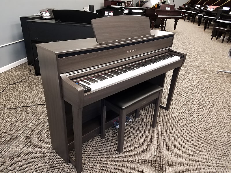Yamaha Clavinova CLP-675 Digital Piano CLP675DW bench Included *New * Dark Walnut | Reverb